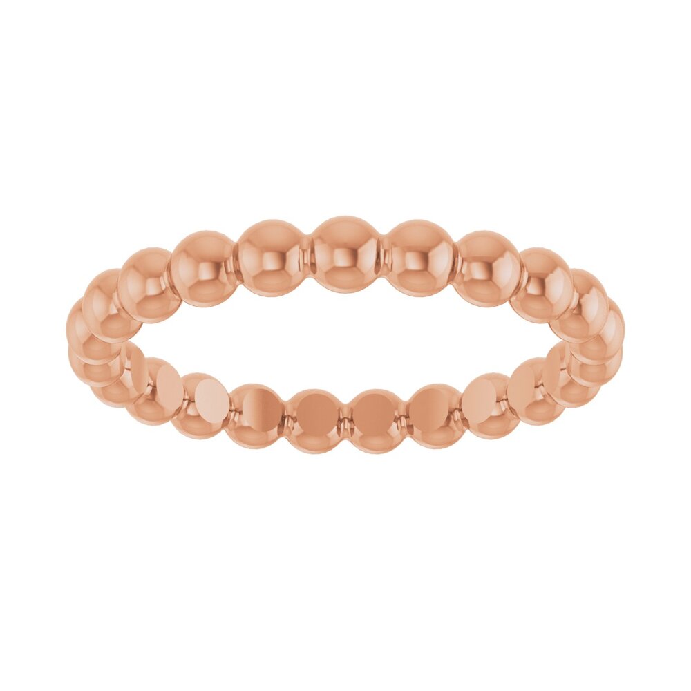Beaded stackable ring