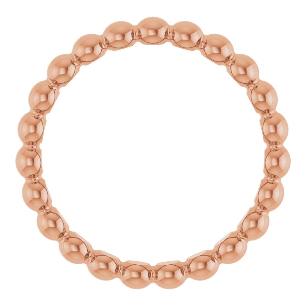 Beaded stackable ring