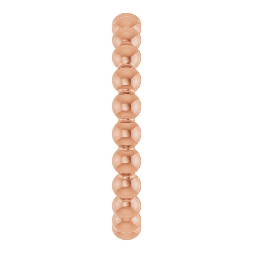 Beaded stackable ring