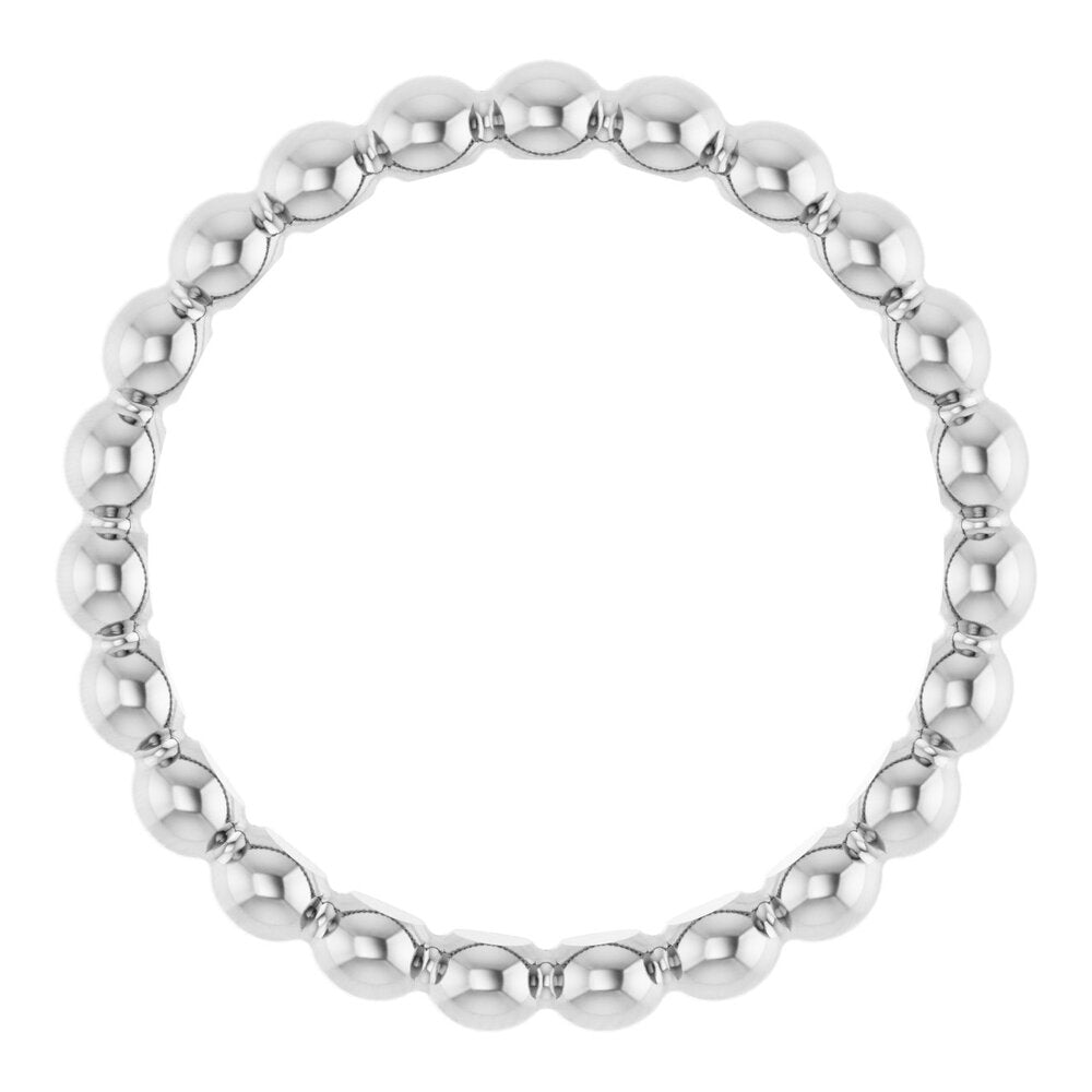 Beaded stackable ring