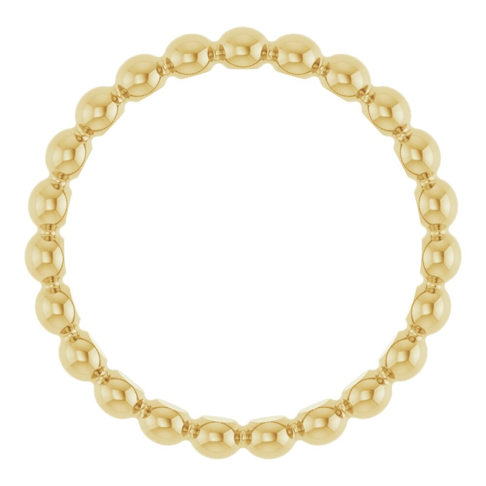 Beaded stackable ring