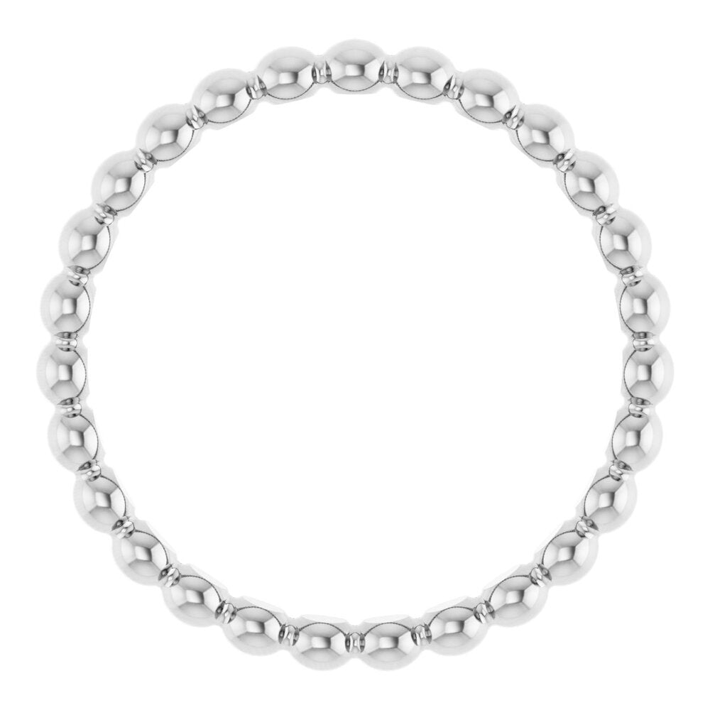 Beaded stackable ring