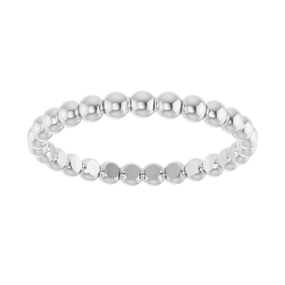 Beaded stackable ring