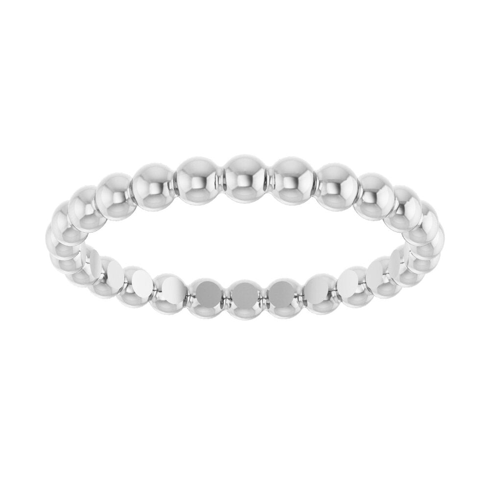 Beaded stackable ring