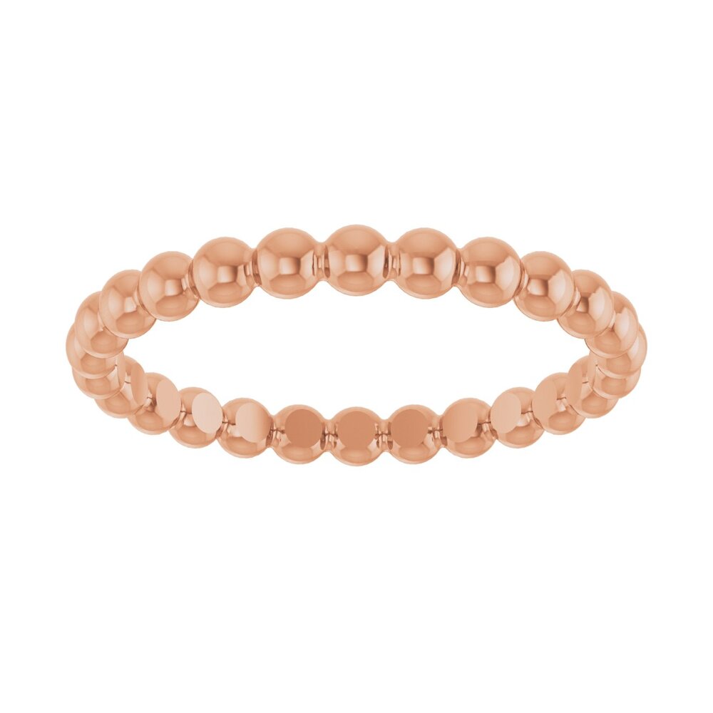 Beaded stackable ring