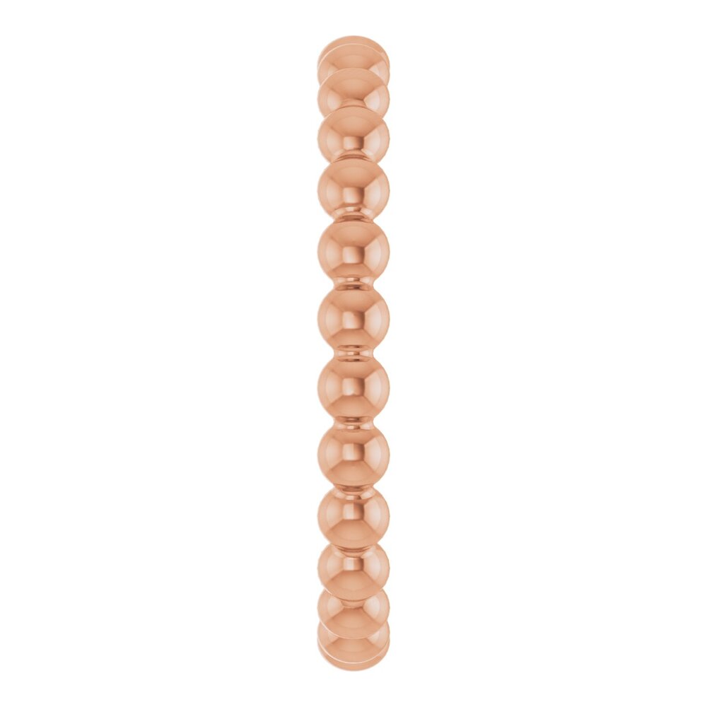Beaded stackable ring