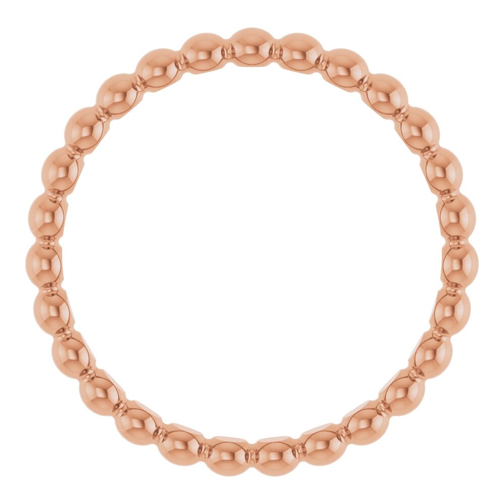 Beaded stackable ring