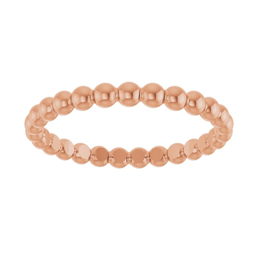 Beaded stackable ring