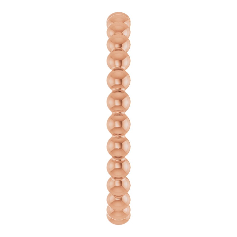 Beaded stackable ring