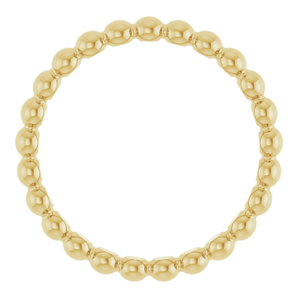 Beaded stackable ring