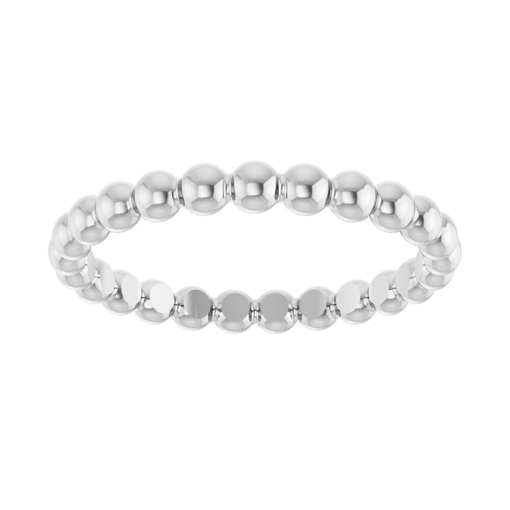 Beaded stackable ring