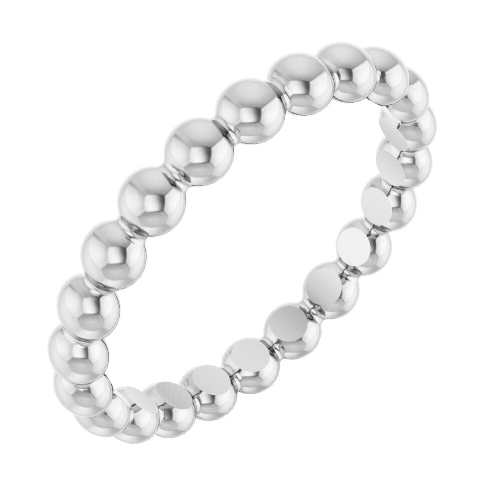 Beaded stackable ring