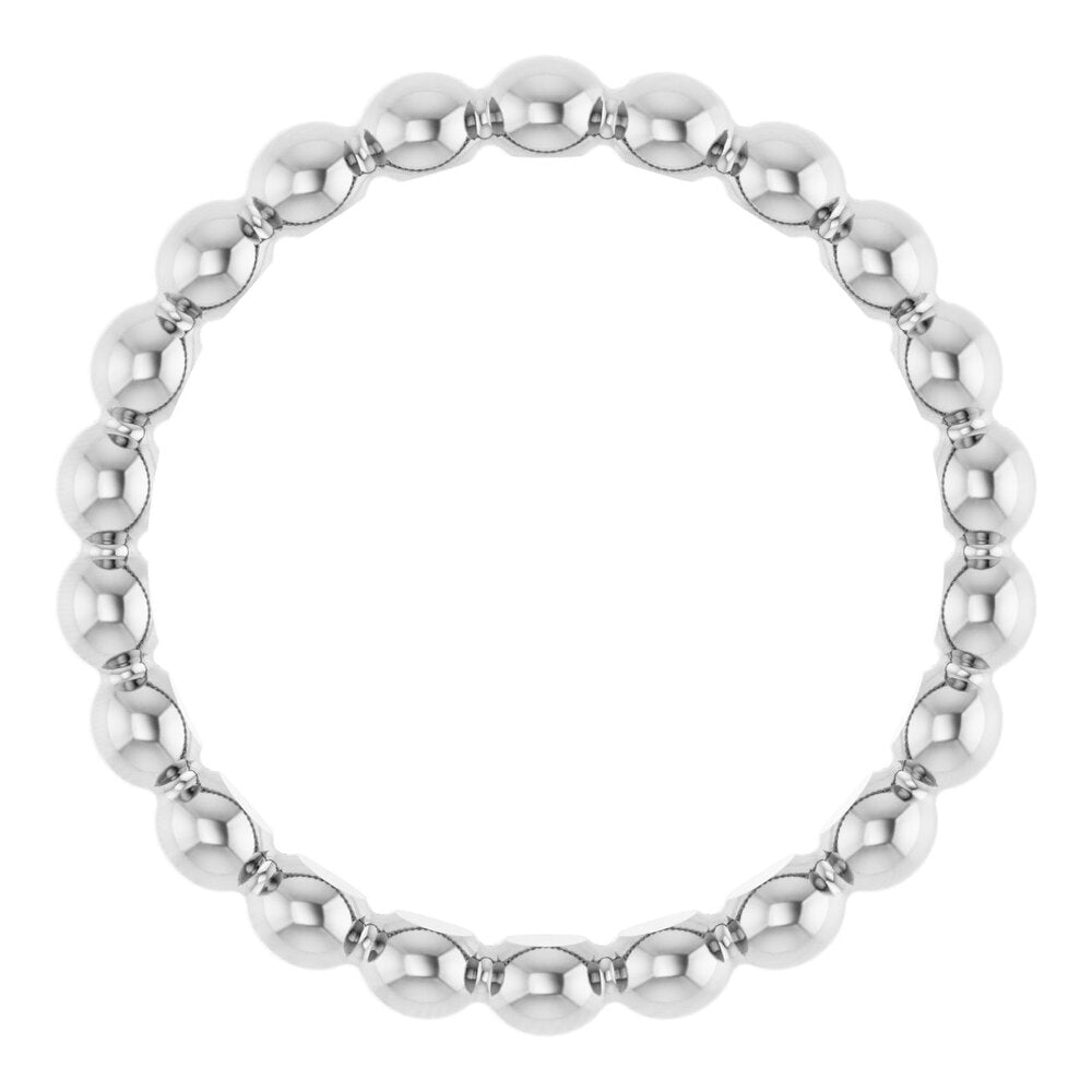Beaded stackable ring