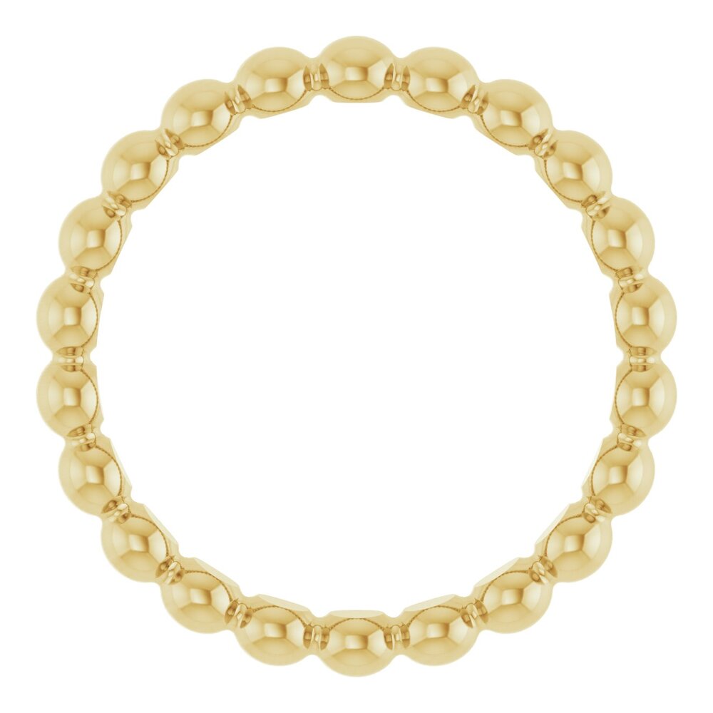 Beaded stackable ring