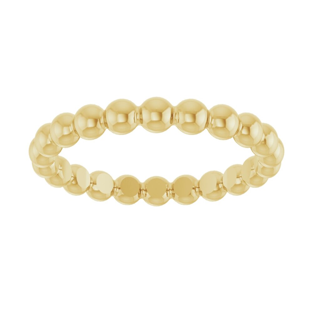 Beaded stackable ring