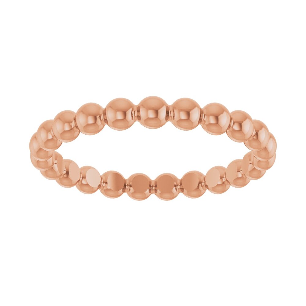 Beaded stackable ring