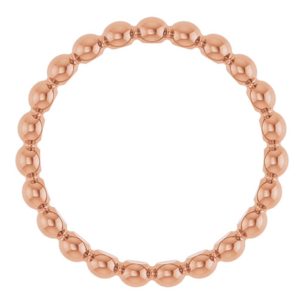 Beaded stackable ring