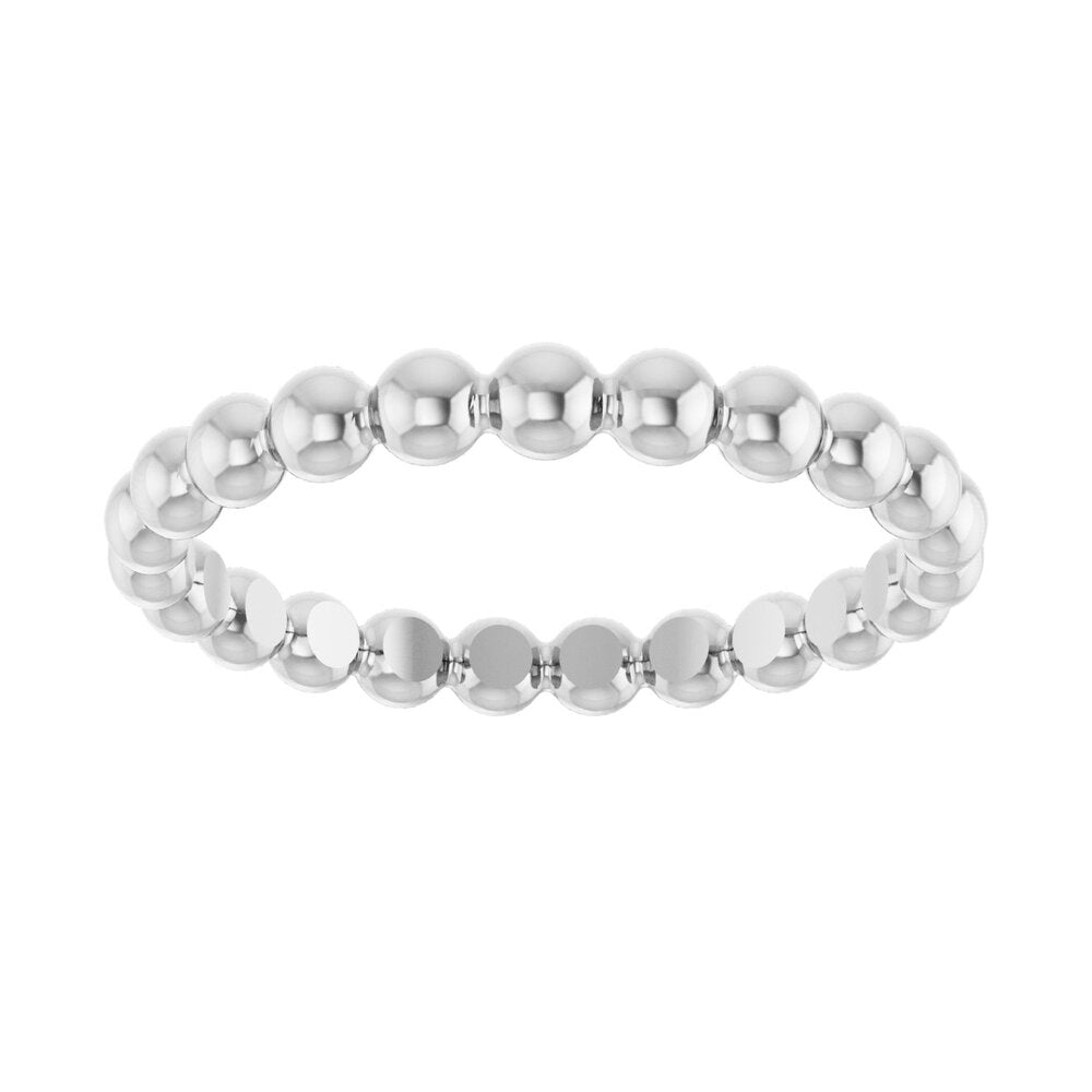 Beaded stackable ring