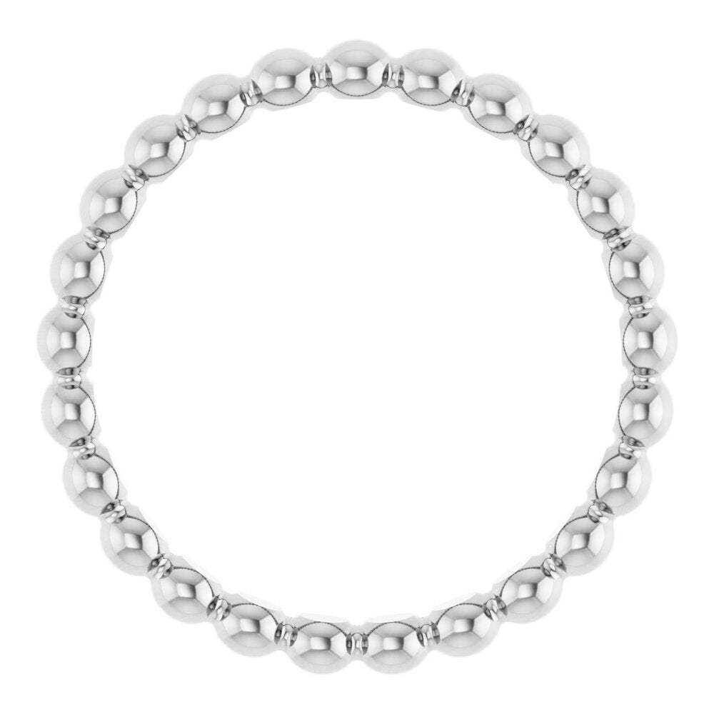 Beaded stackable ring