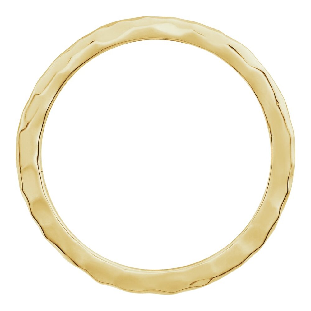 Hammered stackable ring