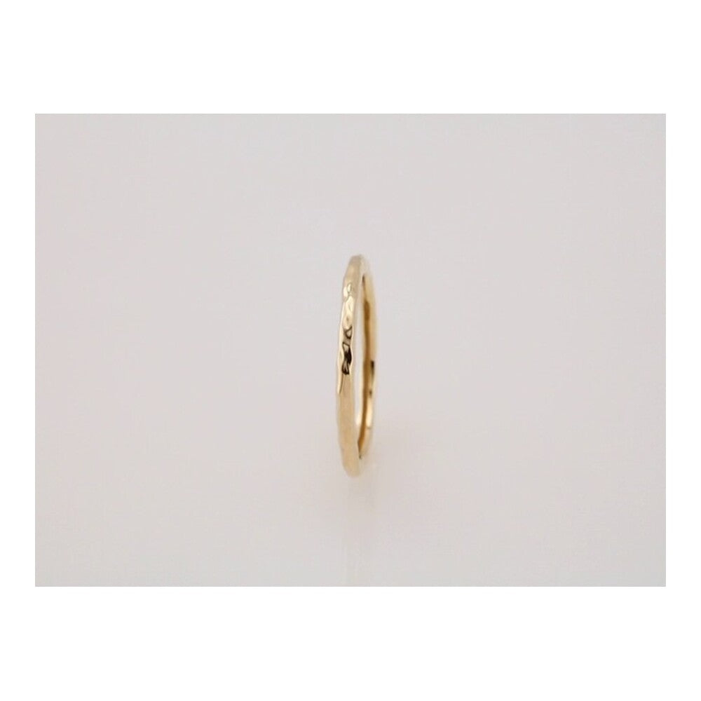 Hammered stackable ring