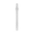 14K White Gold stackable bead ring