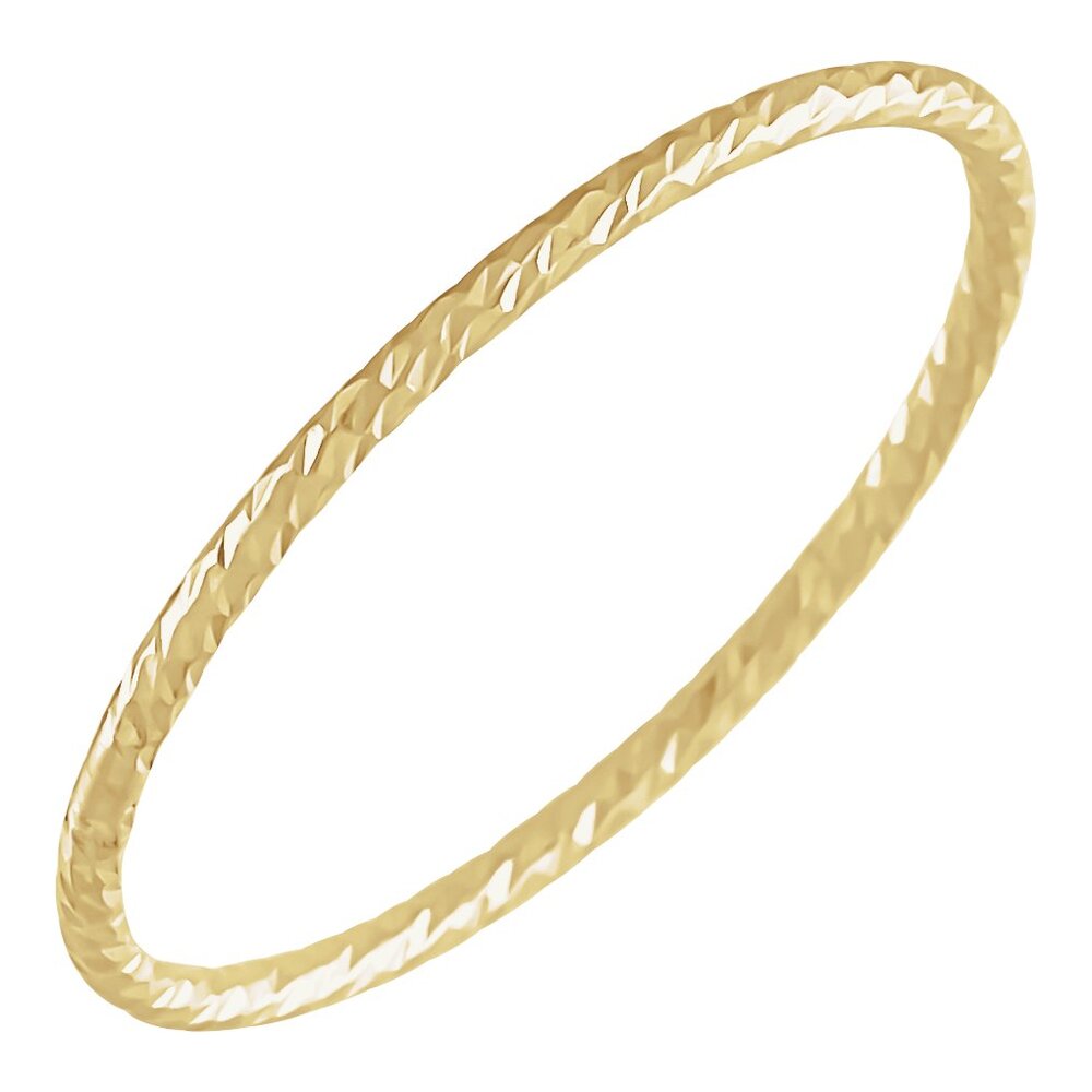 Faceted Stackable Ring