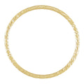 14K Yellow Gold faceted stackable ring