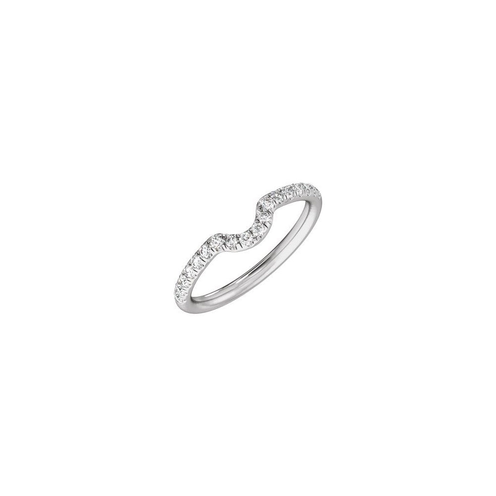 Claw-Prong Accented Engagement Ring - 14K White Gold Oval Lab-Grown Diamond