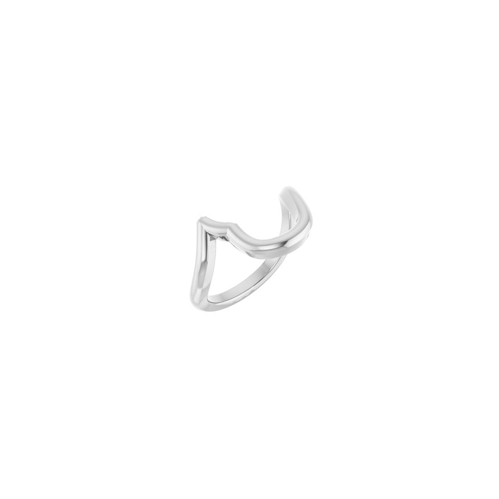 Two-Stone Engagement Ring or Band - 14K White Gold Pear