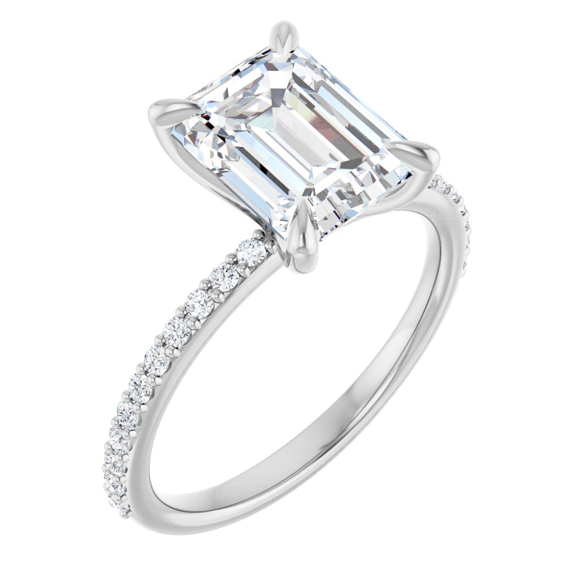 Accented Engagement Ring