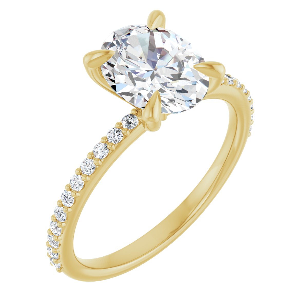 Accented Engagement Ring