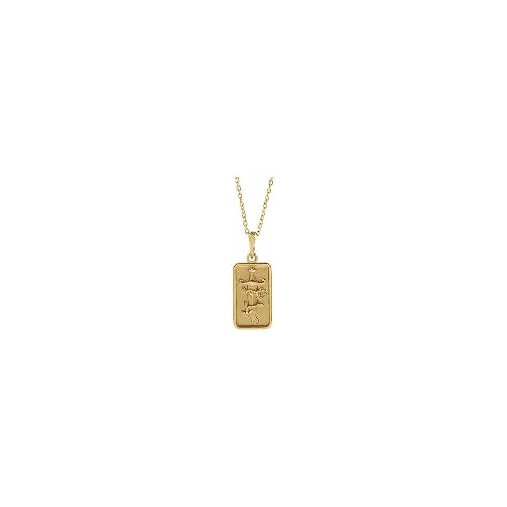 Dagger & Rose Necklace