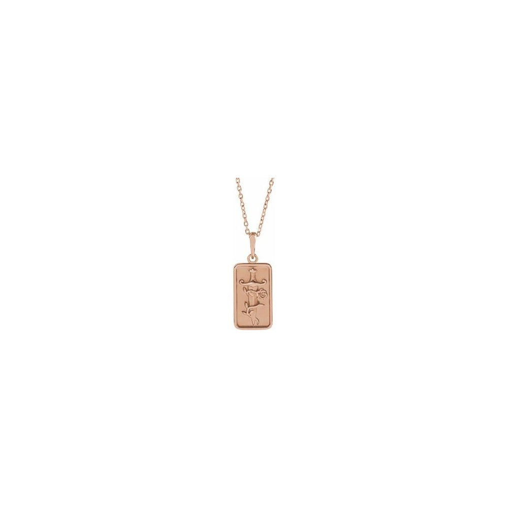 Dagger & Rose Necklace