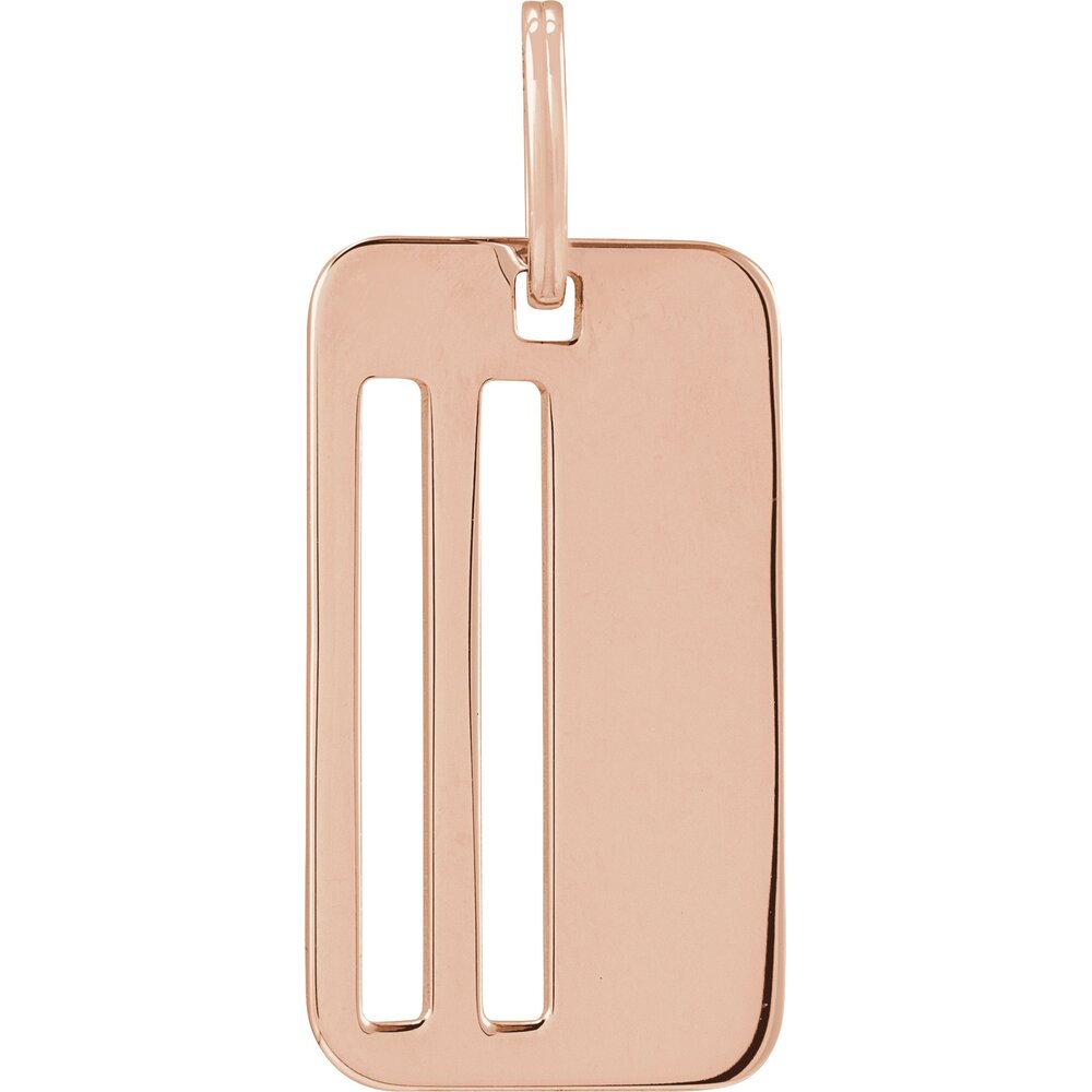 Engravable Dog Tag Pendant (Multiple Metal Options)
