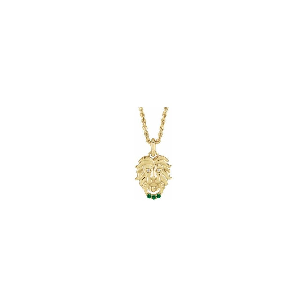 Accented Lion Necklace