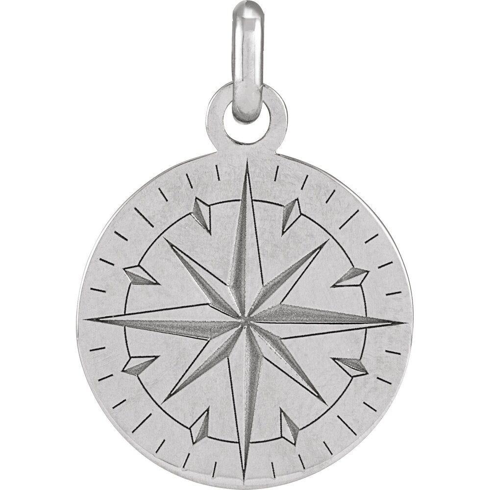 Compass Pendant (Multiple Metal Options)