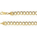 Hollow Curb Bracelet (14K Yellow Gold)