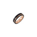 Grooved Comfort-Fit Band - Tungsten